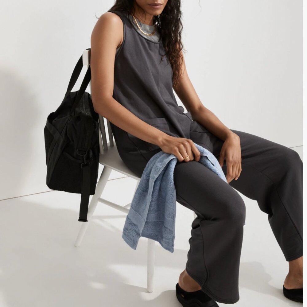 Madewell Superbrushed Grey Pull-On Jumpsuit